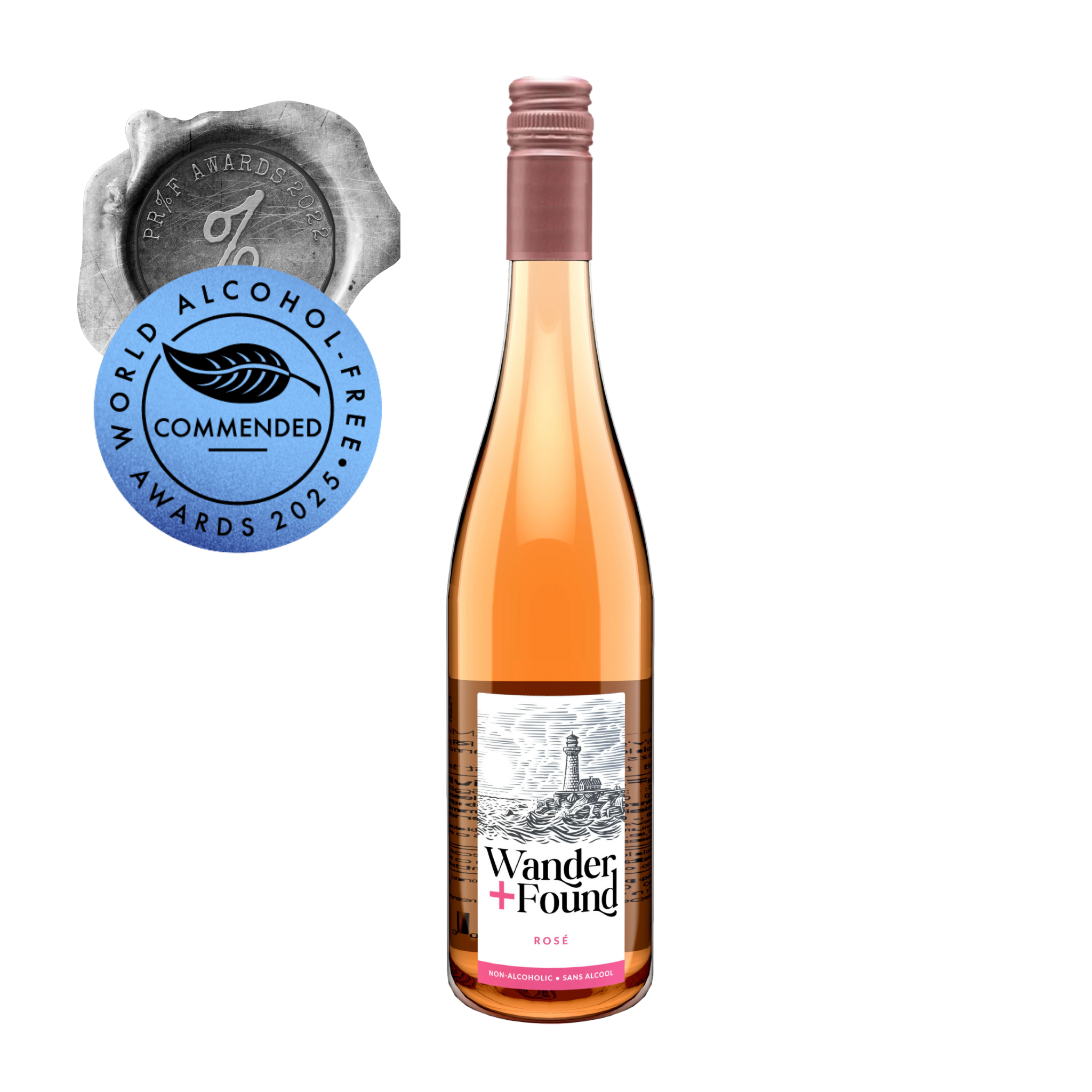 Enjoy Award-Winning Wander + Found Non-Alcoholic Rosé Wine