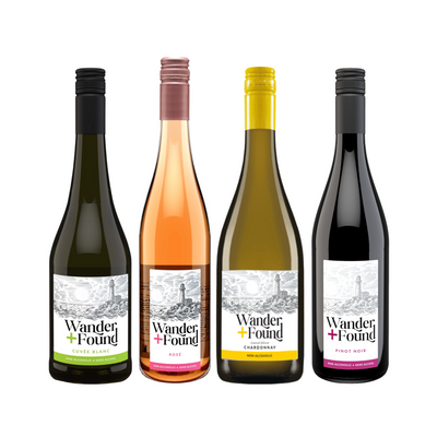 Wander + Found Non-Alcoholic Flat Wines Combo Pack
