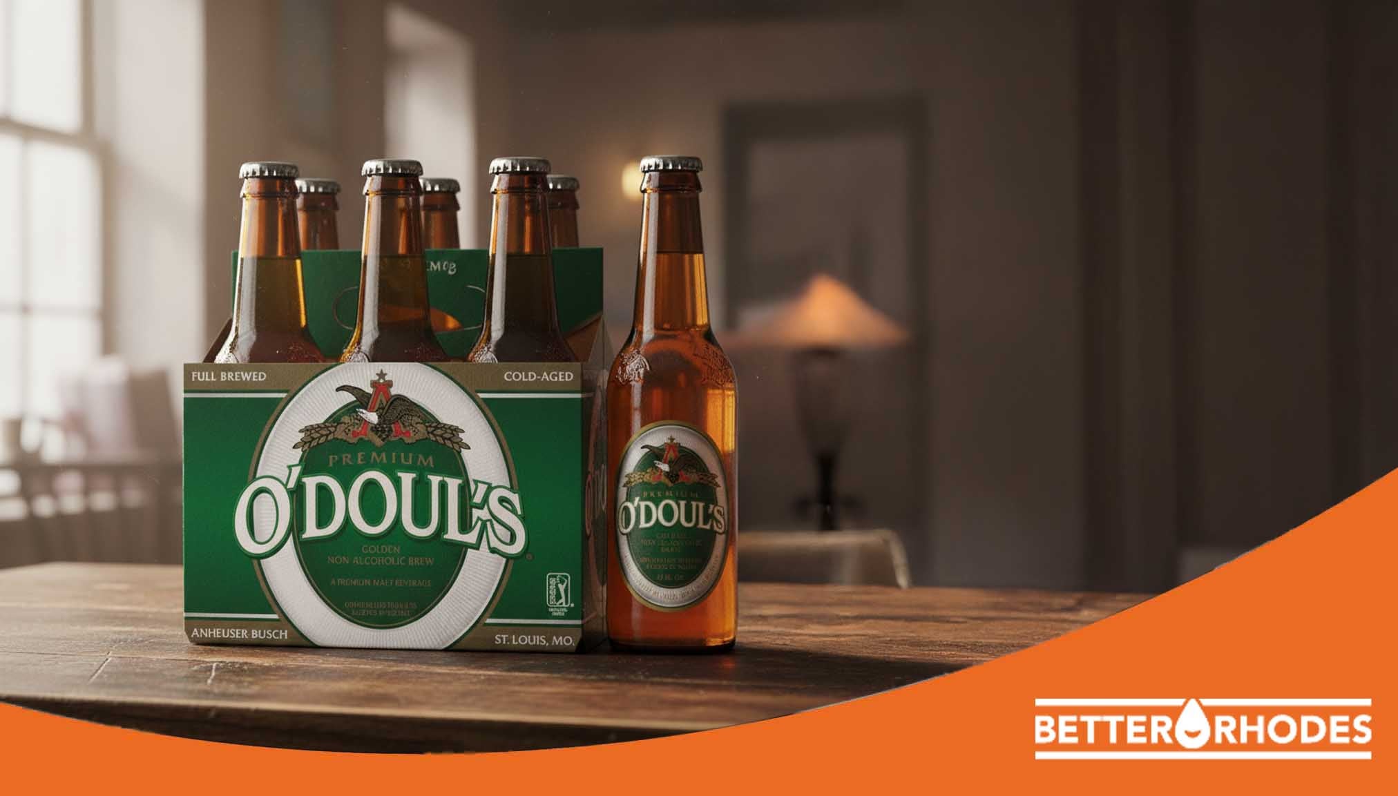O’Doul’s non-alcoholic beer bottles representing classic alcohol free beer option