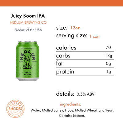 Hedlum Juicy Boom Non-Alcoholic IPA | 6-pack