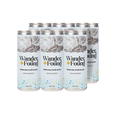 Wander + Found Non-Alcoholic Sparkling Cuvée Blanc Cans