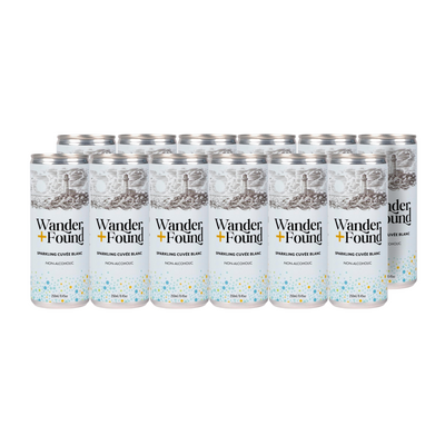 Wander + Found Non-Alcoholic Sparkling Cuvée Blanc Cans