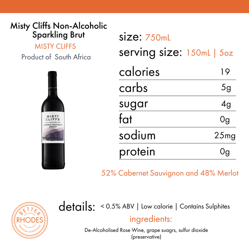 Misty Cliffs Non-Alcoholic Cabernet Merlot