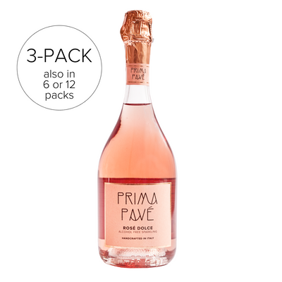 Prima Pavé Rose Dolce Sparkling Non-Alcoholic Wine