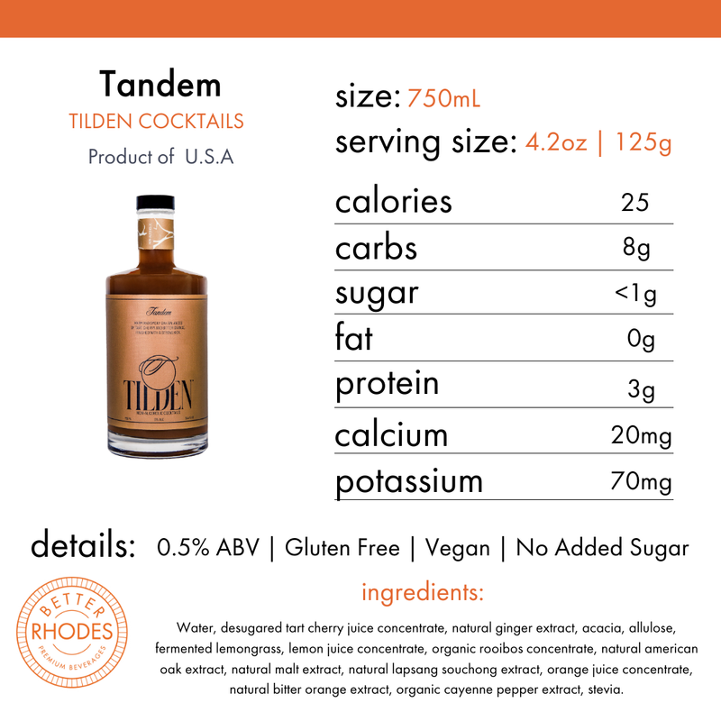 Tilden Cocktails Tandem - Non-Alcoholic Botanic Spirit