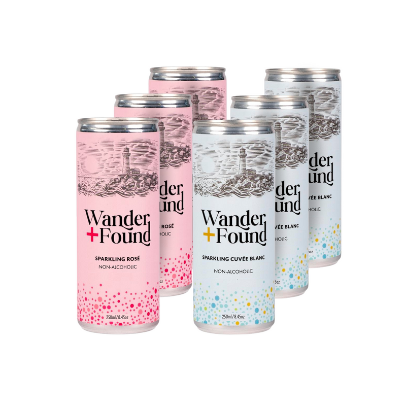 Wander + Found Non-Alcoholic Sparkling Wine Cans DUO Packs