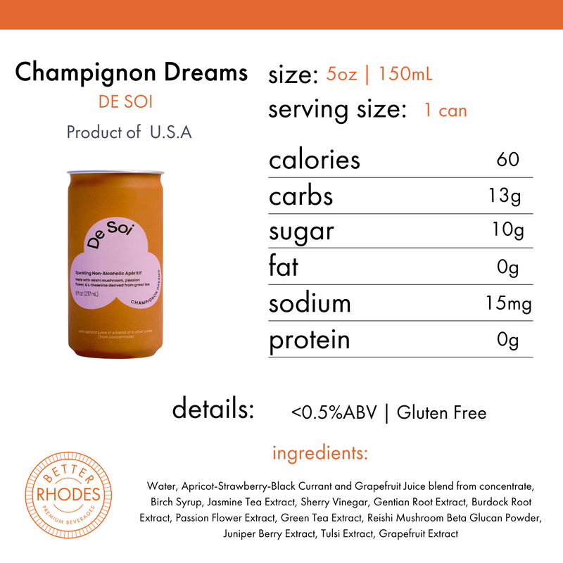 De Soi Champignon Dreams Non-Alcoholic Apéritif | 4-pack