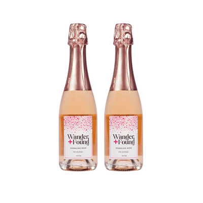 Wander + Found Non-Alcoholic Sparkling Rosé | 375 mL bottle Packs