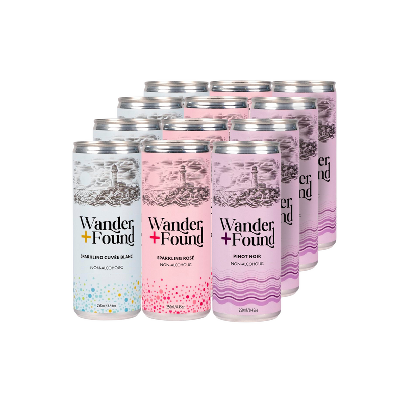 Wander + Found Non-Alcoholic Wine Cans COMBO Packs