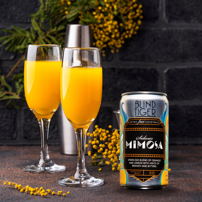 Sidecar Mimosa Non-Alcoholic Cocktail by Blind Tiger | 4-Pack