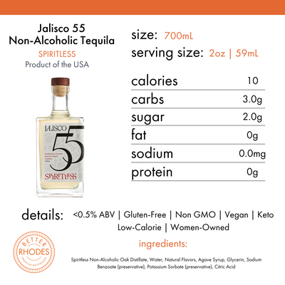 Spiritless Non Alcoholic Tequila Jalisco 55