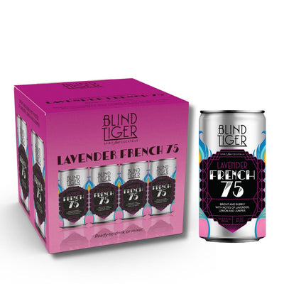Lavender French 75 Non-Alcoholic Cocktail by Blind Tiger | 4-pack