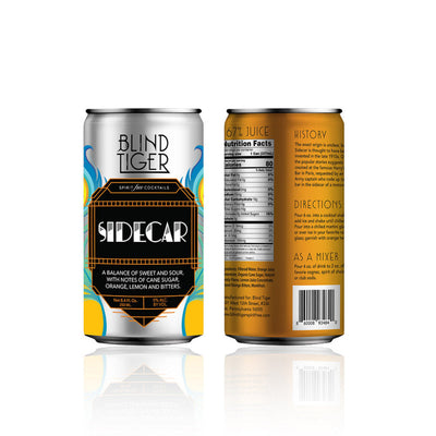 Sidecar Non-Alcoholic Cocktail by Blind Tiger | 4-pack
