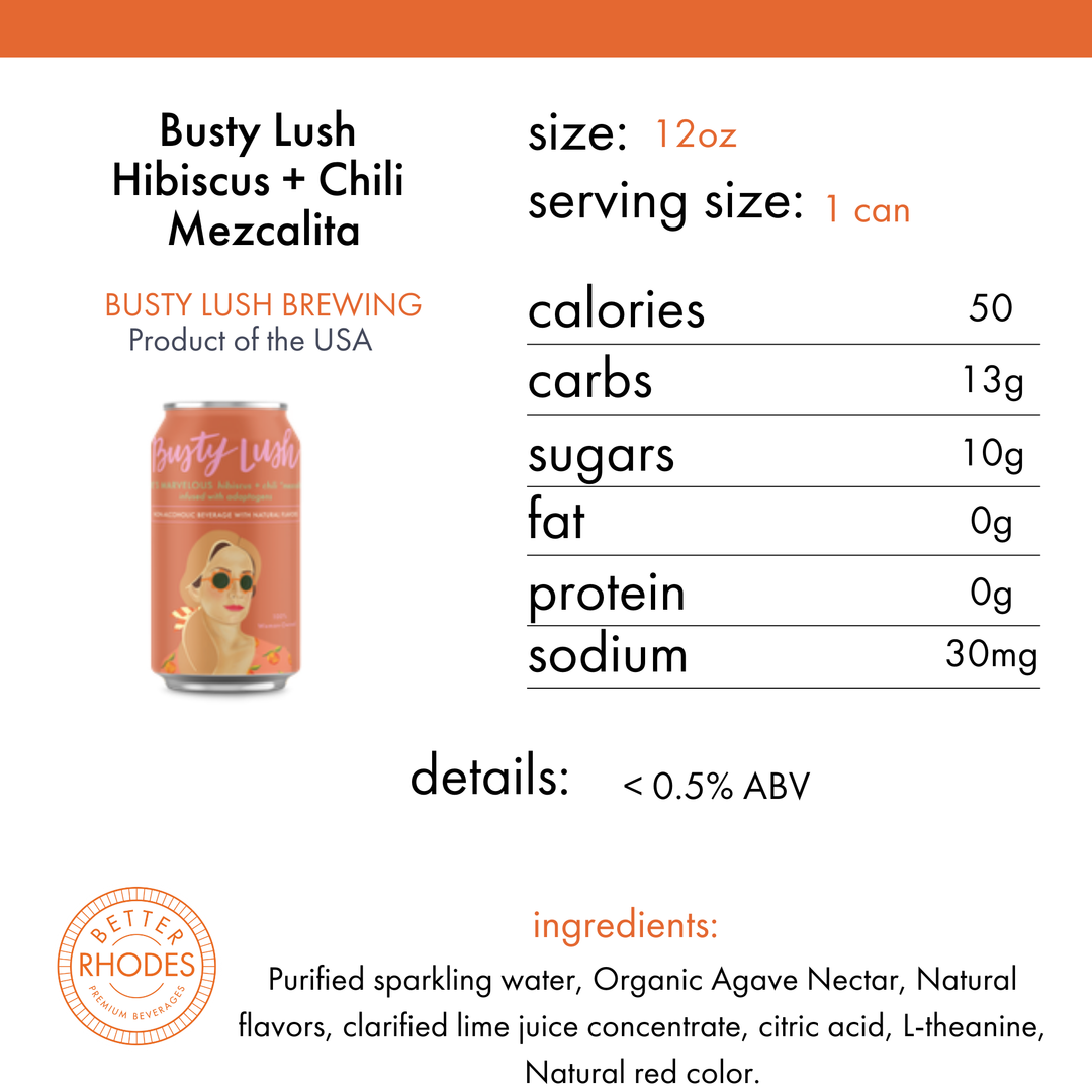 Busty Lush She's Marvelous Non-Alcoholic Hibiscus + Chili