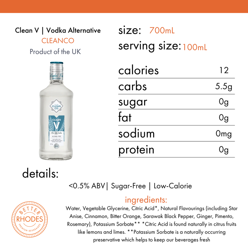 Clean V | Non-Alcoholic Vodka