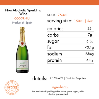 Codorniu Zero Non Alcoholic Sparkling Wine