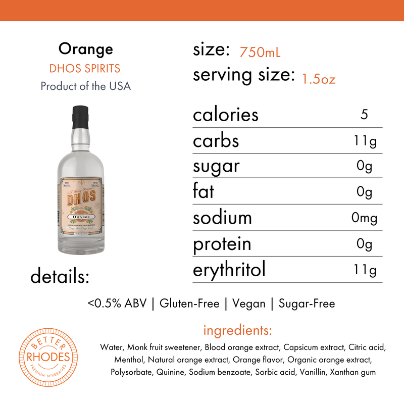 DHŌS Non-Alcoholic Orange Liqueur Alternative