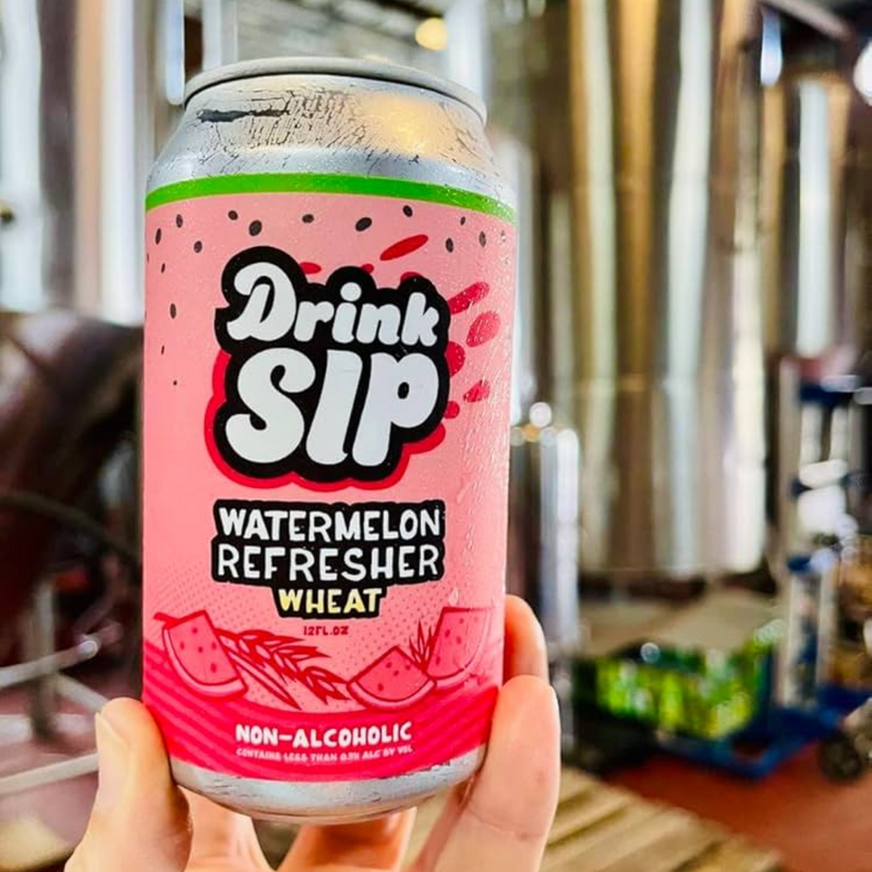 Drink Sip Non-Alcoholic Watermelon Refresher Wheat Beer | 6-pack