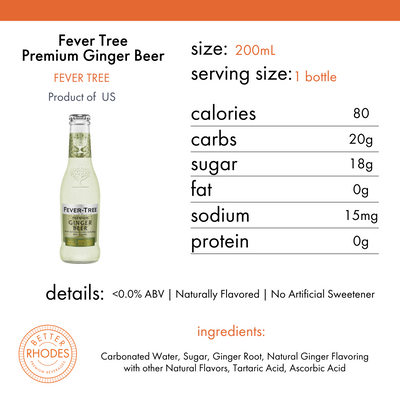Fever Tree Premium Ginger Beer | 4-pack