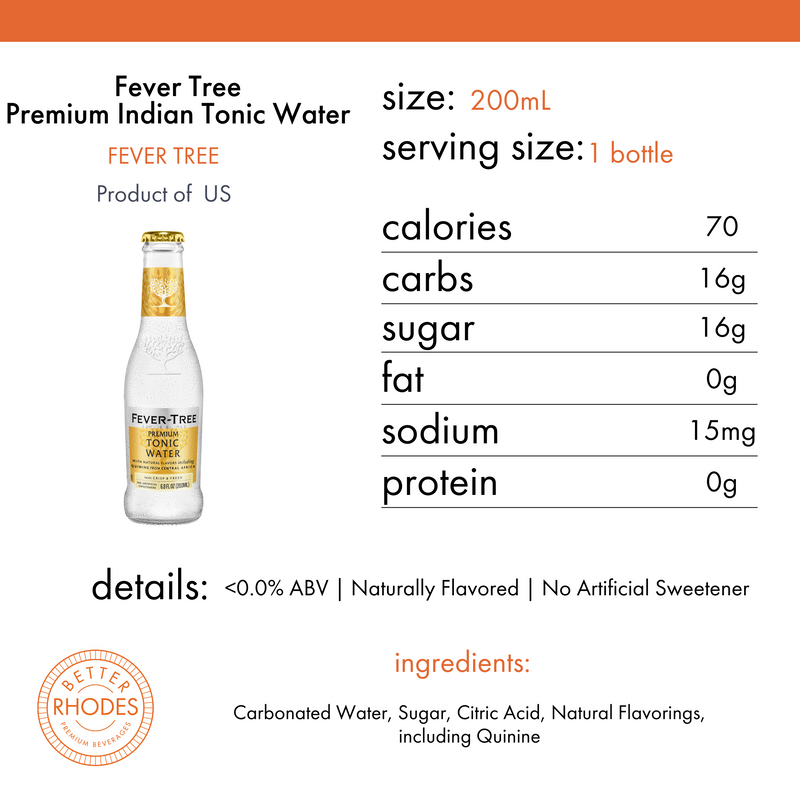 Fever Tree Premium Indian Tonic Water | 4-pack