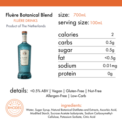 FLUÈRE Botanical Blend Non-Alcoholic Gin