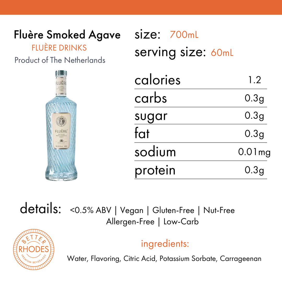 FLUÈRE Smoked Agave Non-Alcoholic Mezcal – Better Rhodes