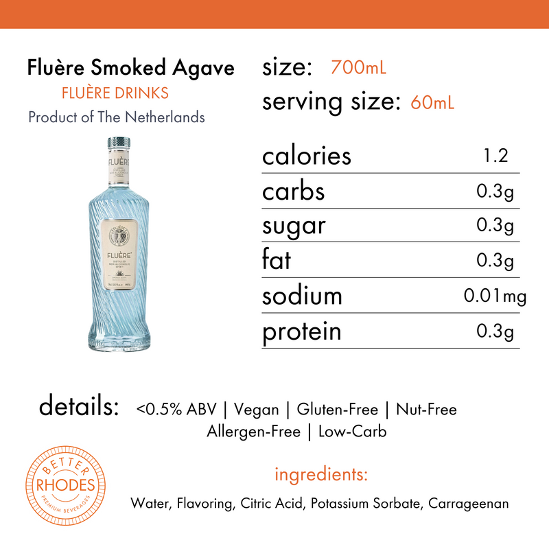 FLUÈRE Smoked Agave Non-Alcoholic Mezcal