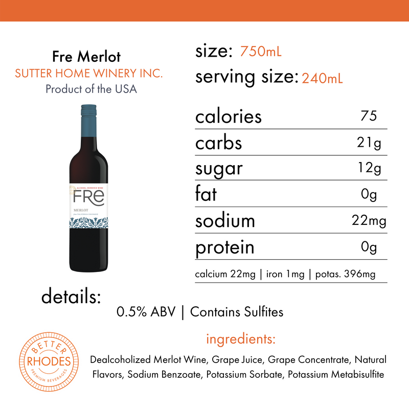 Fre Non-Alcoholic Merlot Packs