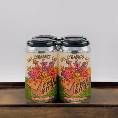 Fat Orange Cat Brewing  Non-Alcoholic Free Kittens | 4 pack