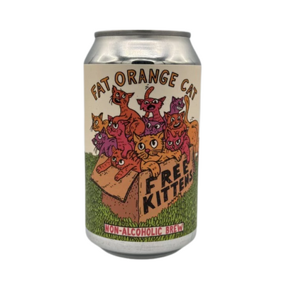 Fat Orange Cat Brewing  Non-Alcoholic Free Kittens | 4 pack