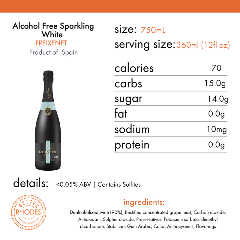 Freixenet Alcohol-Removed Sparkling White Wine