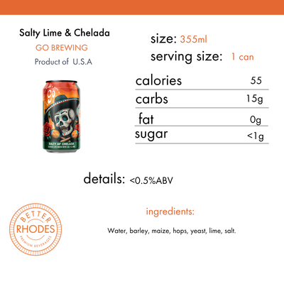 Go Brewing Non-Alcoholic Salty Lime & Chelada | 6-pack