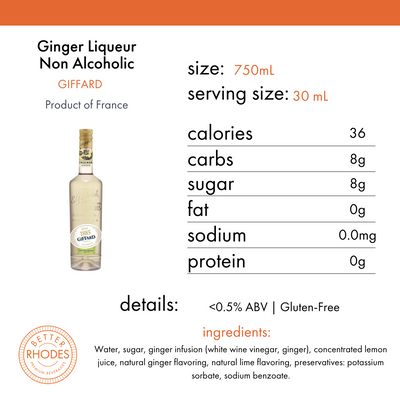 Giffard Non Alcoholic Ginger Liqueur