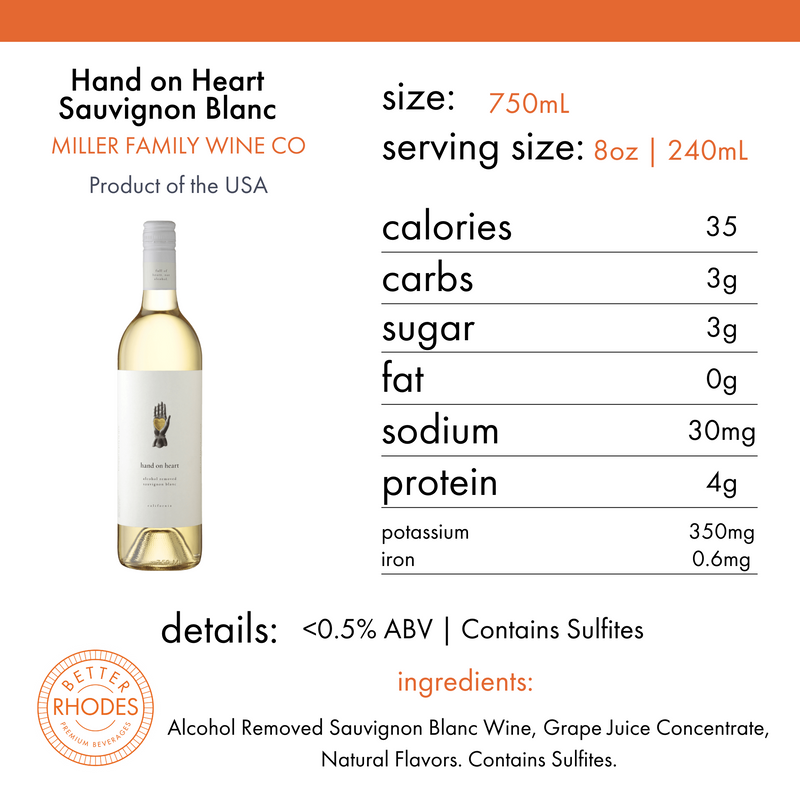 Hand on Heart Non Alcoholic Sauvignon Blanc