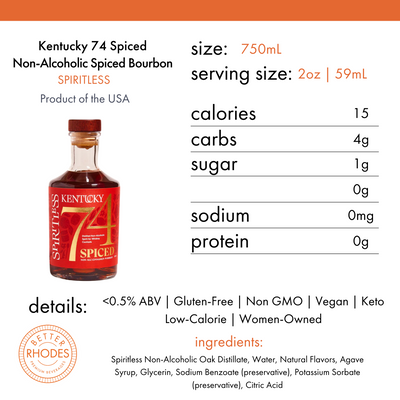 Spiritless Non-Alcoholic Kentucky 74 Spiced