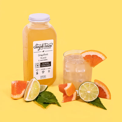 Simple Times Mixers Alcohol-Free Grapefruit Basil Limeade