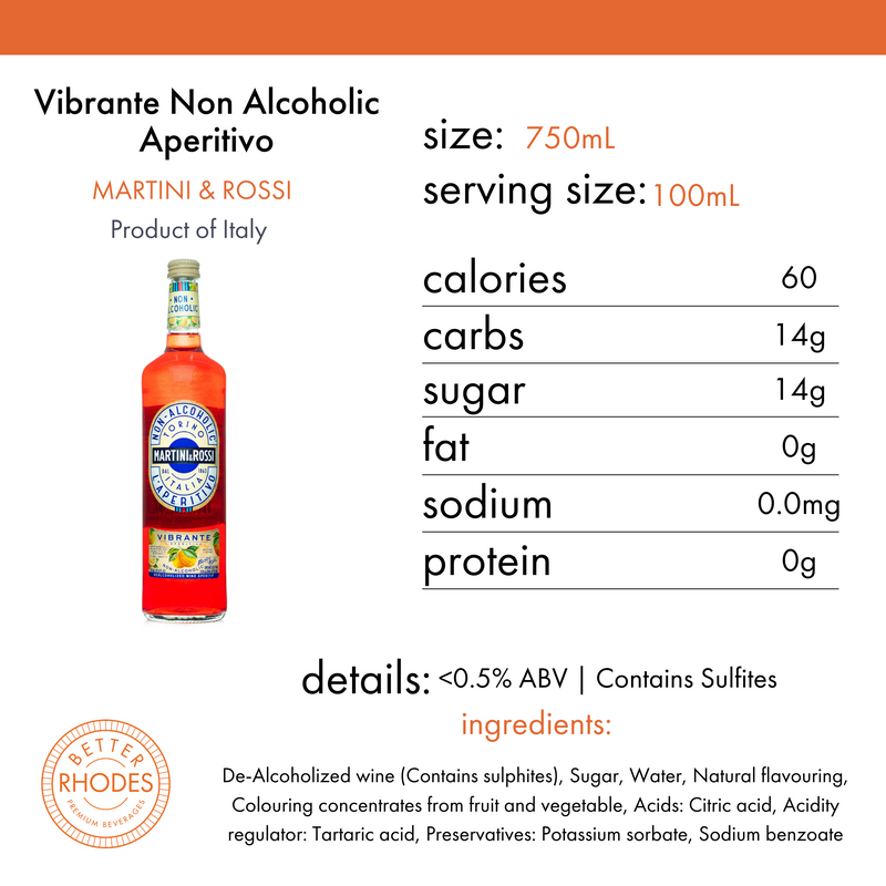 Martini & Rossi Vibrante Non-Alcoholic Aperitivo