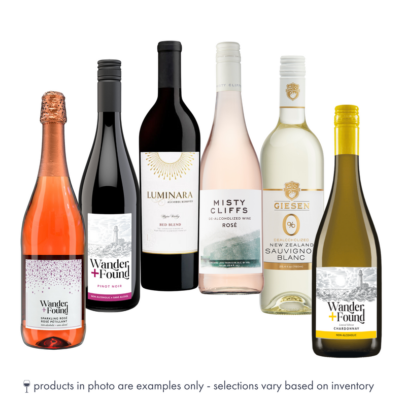 Better Non-Alcoholic Wines Variety | 6-bottle Collection