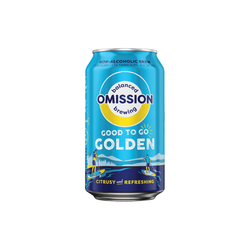 Omission Good to Go Golden Non-Alcoholic Brew | 6-pack