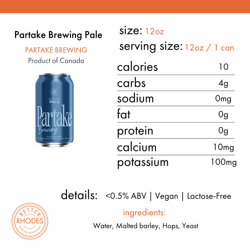 Partake Brewing Pale I 6-pack | BetterRhodes – Better Rhodes