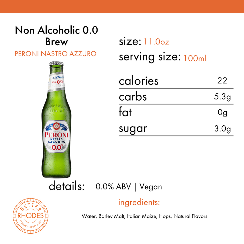 Peroni Non-Alcoholic 0.0 Brew | 6-pack