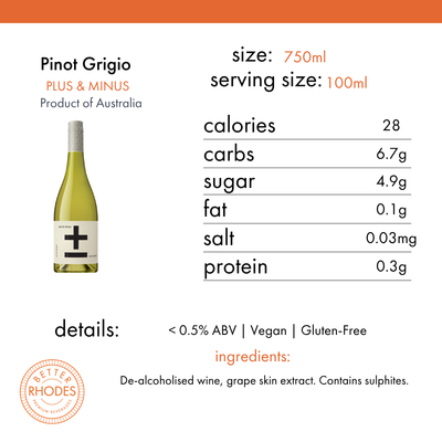 Plus & Minus Alcohol-Free Pinot Grigio