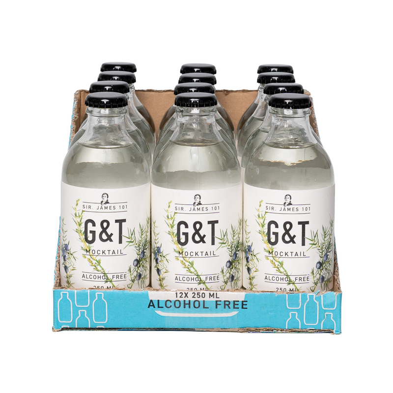 Sir. James 101 Alcohol-Free Gin & Tonic | 12 Bottle Party Pack