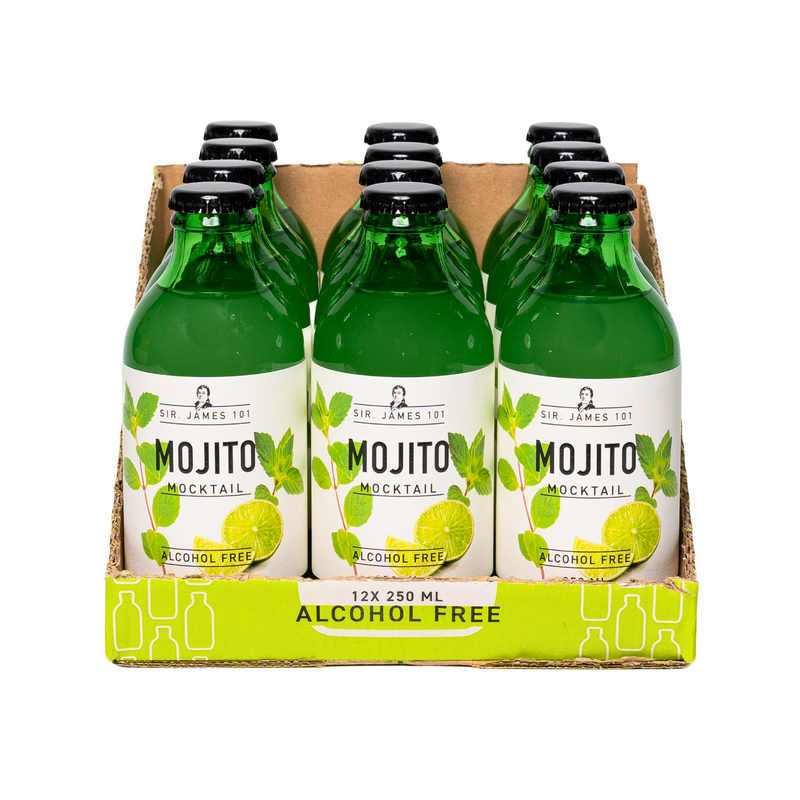 Sir. James 101 Alcohol-Free Mojito | 12 Bottle Party Pack