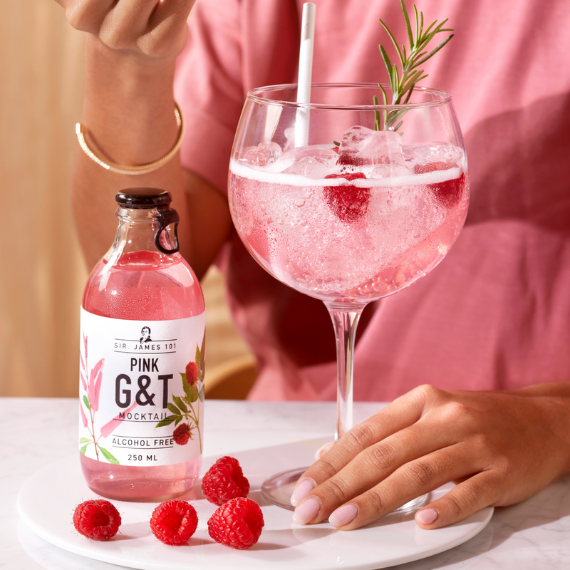 Sir. James 101 Alcohol-Free Pink Gin & Tonic | 4-pack