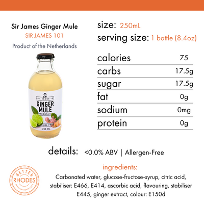 Sir. James 101 Alcohol-Free Ginger Mule | 4-pack