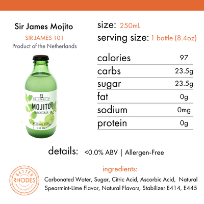 Sir. James 101 Alcohol-Free Mojito | 12 Bottle Party Pack