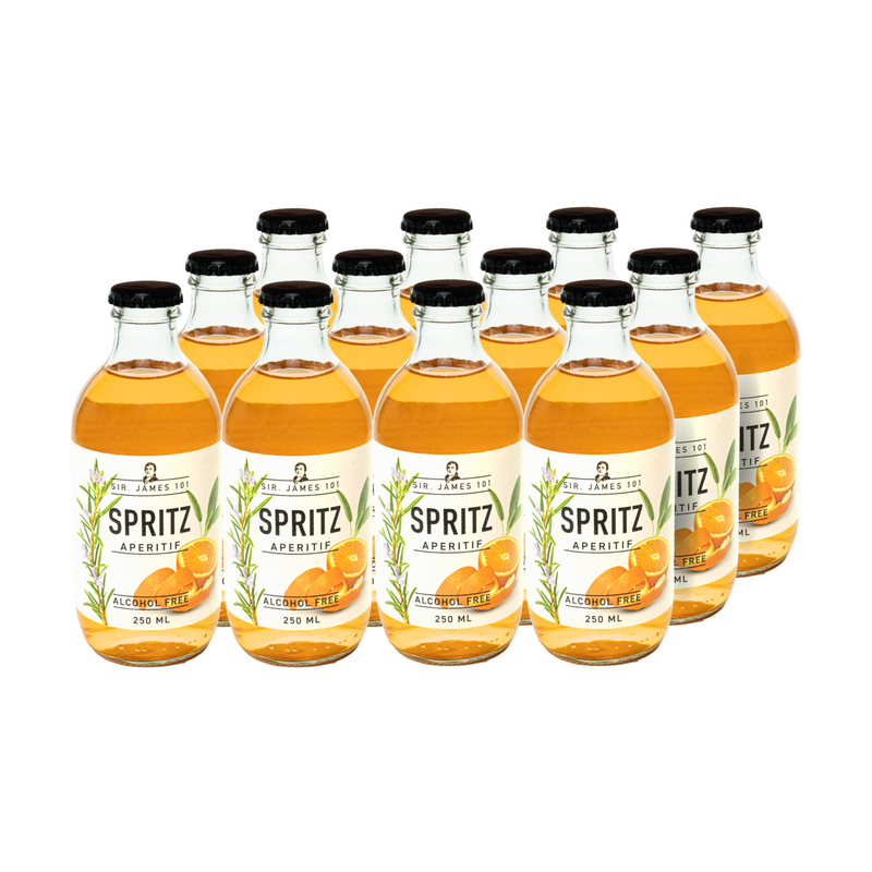 Sir. James 101 Alcohol-Free Bitter Aperitif Spritz | 12 Bottle Party Pack
