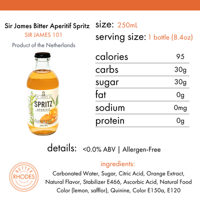 Sir. James 101 Alcohol-Free Bitter Aperitif Spritz | 12 Bottle Party Pack