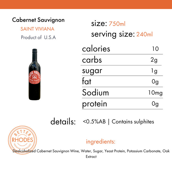 St. Viviana Non-Alcoholic Cabernet Sauvignon – Better Rhodes